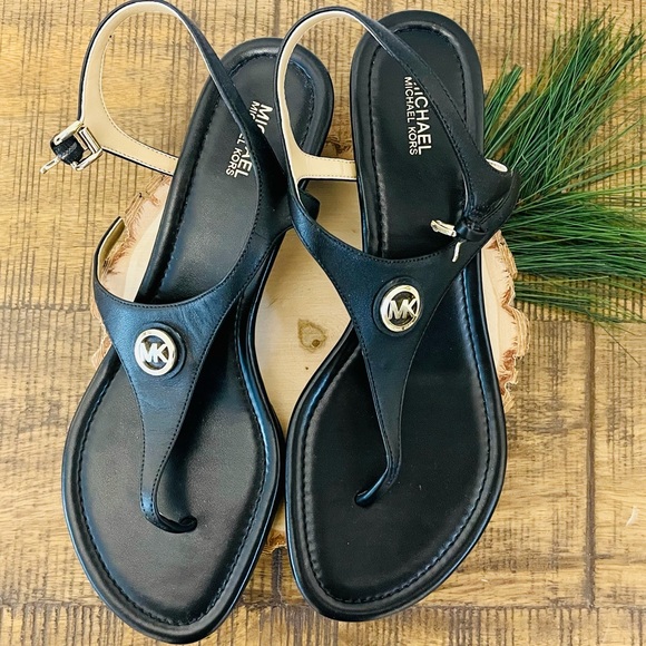 Michael Kors Shoes - NWOB Michael Kors black leather sandals